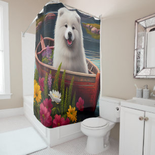 Cortina Para Box Samoyed em um Paddle: Uma Aventura Cênica