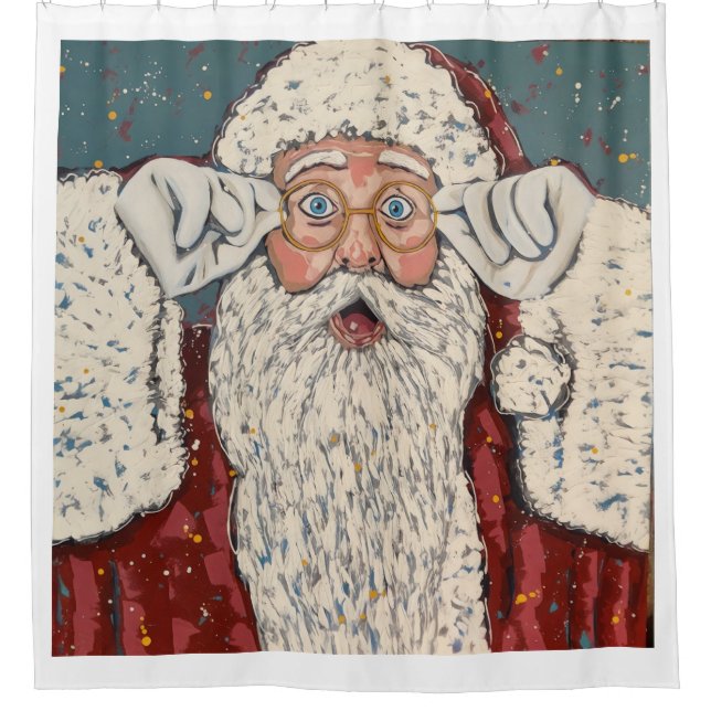Cortina Para Box Santa Claus Surprised (Frente)