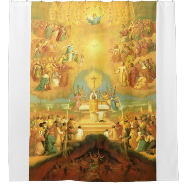Cortina Para Box Santa Missa Católica (Frente)