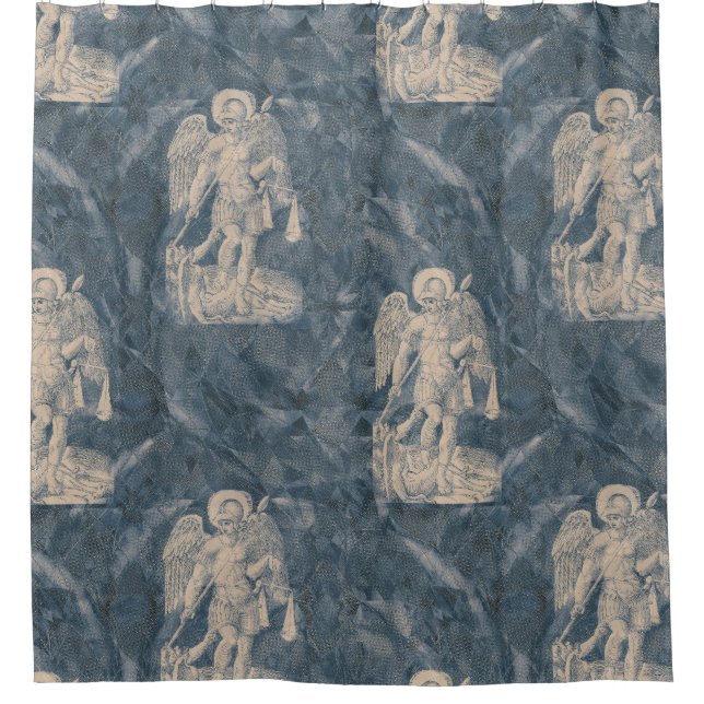 Cortina Para Box Santo Michael, o Arcanjo (Frente)