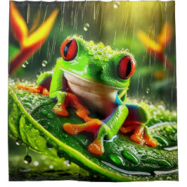 Cortina Para Box Sapo verde da árvore