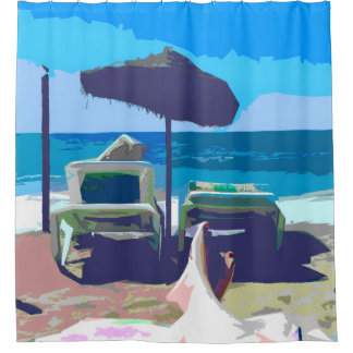 Cortina Para Box Scenic Beach Shower Curtain