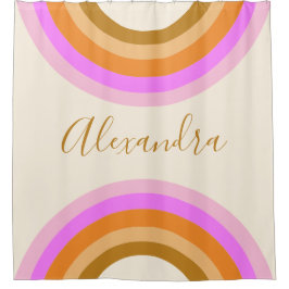 Cortina Para Box Script Personalizado do Arco-Íris Duplo e Correto
