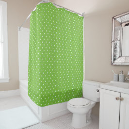 Cortina Para Box Seamless  bright lime polka dot pattern 