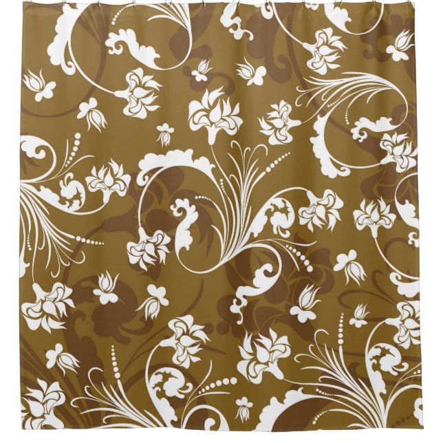 Cortina Para Box Seamless floral pattern. abstract,art,background,b (Frente)