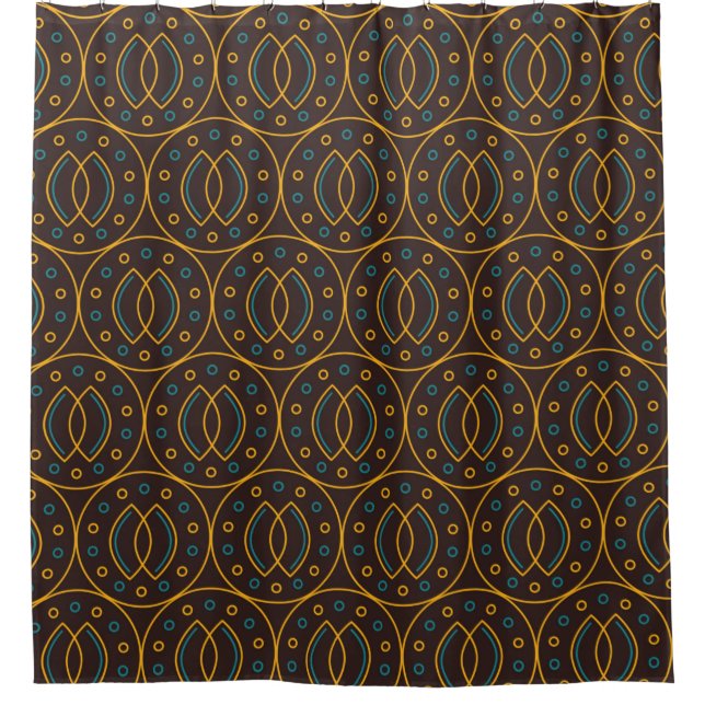 Cortina Para Box Seamless pattern in Indonesian batik style on the  (Frente)