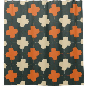 Cortina Para Box Seamless pattern with bright geometric elements on