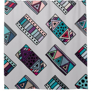 Cortina Para Box Seamless vintage pattern. geometrical background w