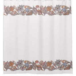 Cortina Para Box Seashell Boarder