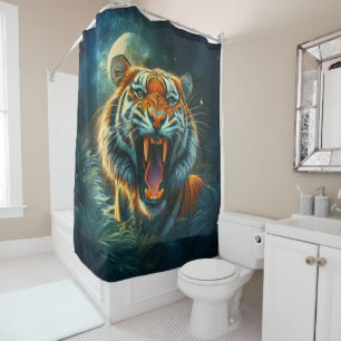 Cortina Para Box Selva-lua-lua de Tiger Rajada