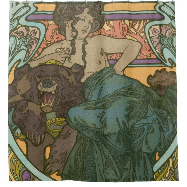 Cortina Para Box Sem título por Alphonse Mucha (1902) (Frente)