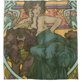 Cortina Para Box Sem título por Alphonse Mucha (1902)