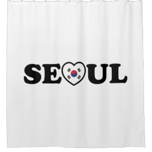 Cortina Para Box Seoul Love Heart Taegeukgi Flag