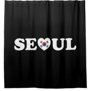 Cortina Para Box Seoul Love Heart Taegeukgi Flag
