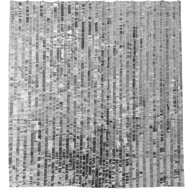 Cortina Para Box Sequências prateadas, fundo sem costura glamouroso (Frente)