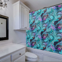 Sereia Abstrato mosaica colorida ou escalas de dra