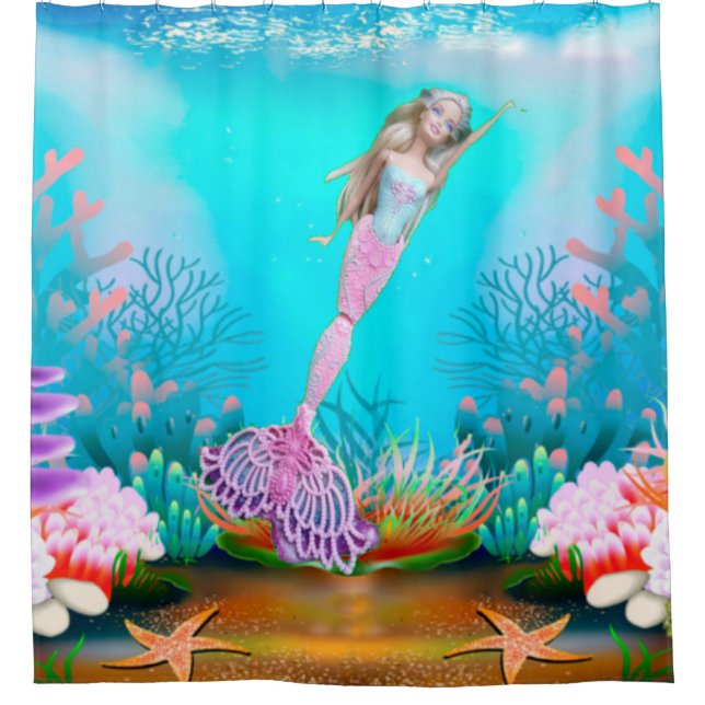 Cortina Para Box Sereia Famosa (Frente)