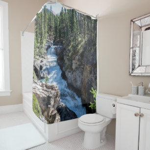 Cortina Para Box Serene Waterfall, paredes canadenses do Stanley