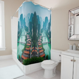 Cortina Para Box Serenidade do Rio Karst Magical"