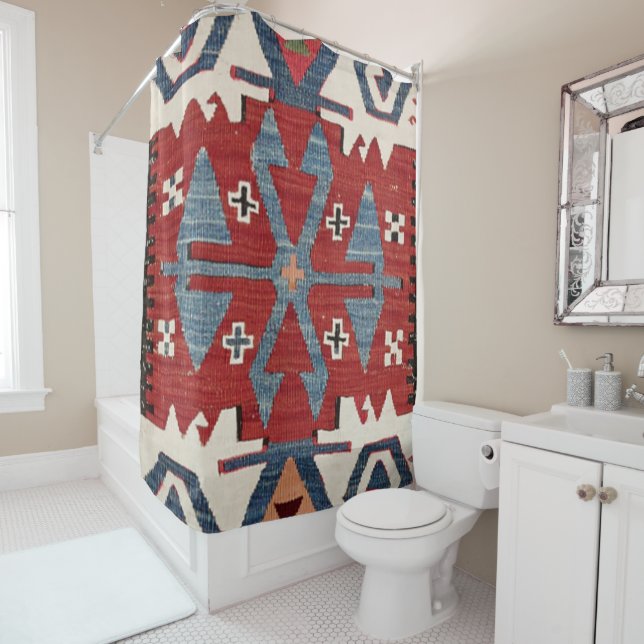 Cortina Para Box Seta Azul Diamond Konya II Red Cowboy  (In Situ)