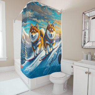 Cortina Para Box Shiba Inu Nos Snowboards 02 Design: Rich AMeN Gill