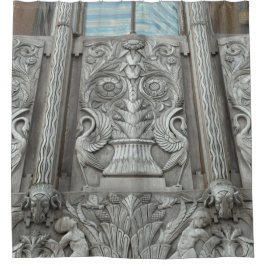 Cortina Para Box Shower Curtain - Rams & Cherubs