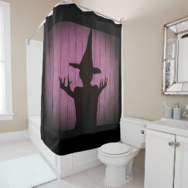 Cortina Para Box Silhouette Black and Purple