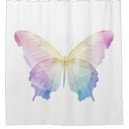Cortina Para Box Silhueta borboleta em cores