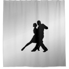 Cortina Para Box Silhueta de dançarinos de Tango 2 Prata