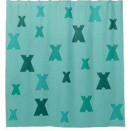 Cortina Para Box Símbolo gráfico Seu padrão inicial em qualquer cor