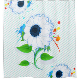 Cortina Para Box Simile Sunflower Floral
