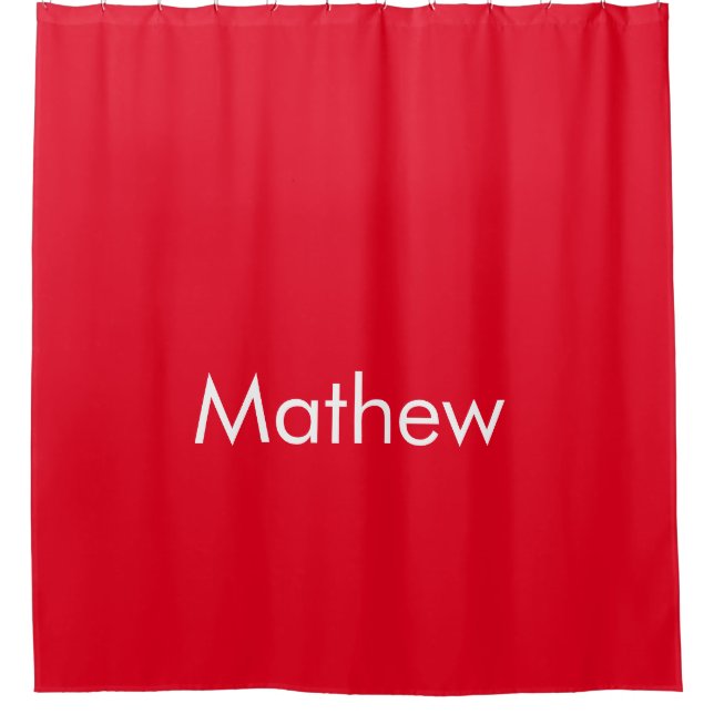 Cortina Para Box simple initial letter monogram add your name lett  (Frente)