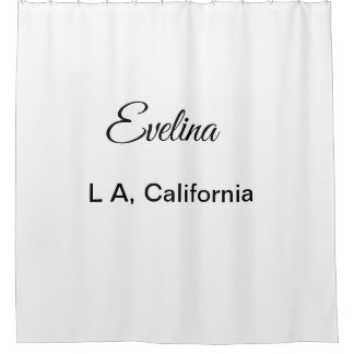 Cortina Para Box Simple minimal add your name text place city custo