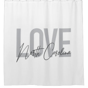 Cortina Para Box Simples, moderno, urbano design Love Carolina do N