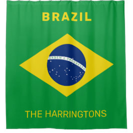 Cortina Para Box Sinalizador Brasil de Nome Personalizado