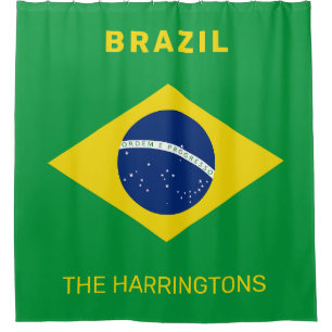 Cortina Para Box Sinalizador Brasil de Nome Personalizado