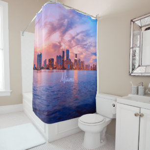 Cortina Para Box Skyline City da Flórida de Miami