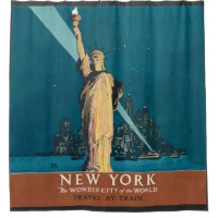 Skyline do Nova Iorque Viagens vintage Liberty