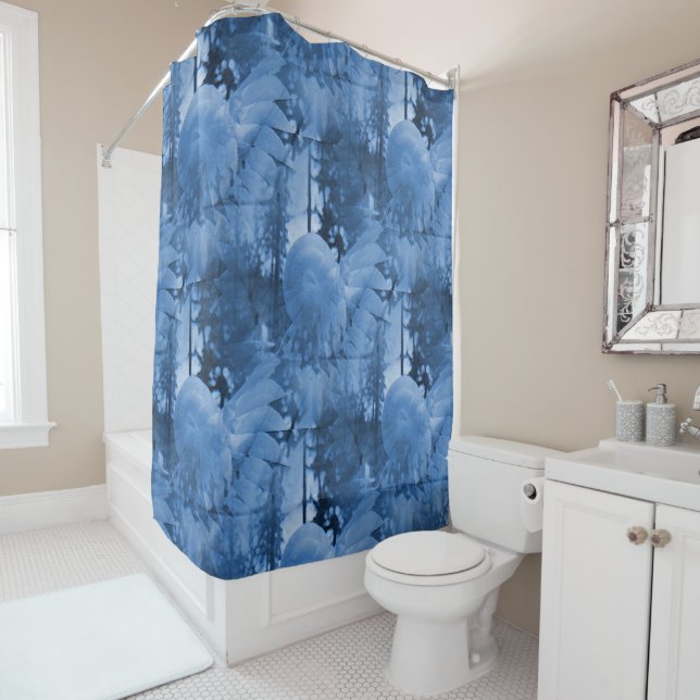 Cortina Para Box Snow flowers..... (In Situ)