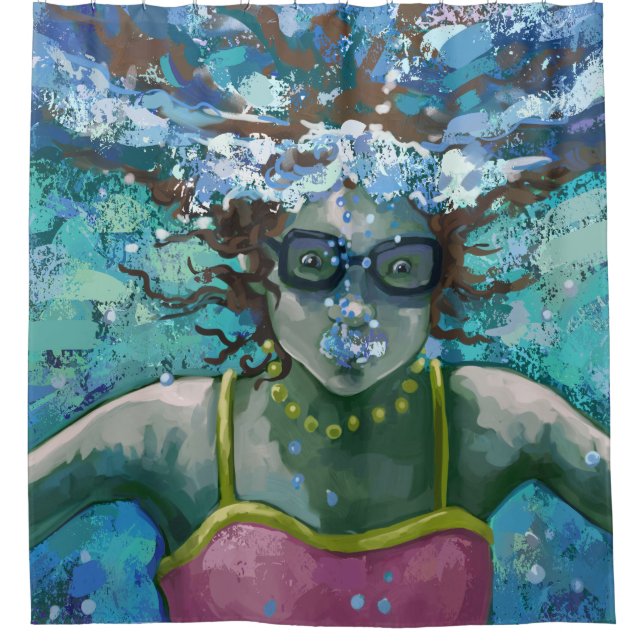 Cortina Para Box Sob a natação da água (Frente)