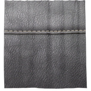 Cortina Para Box Sofisticação com legendas: luxo de couro preto