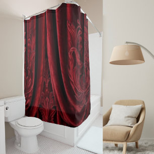Cortina Para Box Sofisticada Luxuosa Elegante Marrom Veludo Casamen