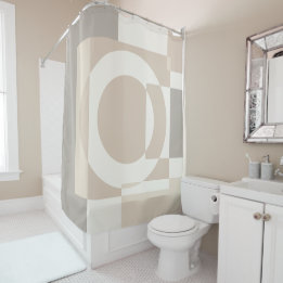 Cortina Para Box Soft Geometric Blocks – Simple and Sleek