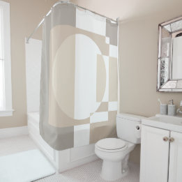 Cortina Para Box Soft Geometric Blocks – Simple and Sleek