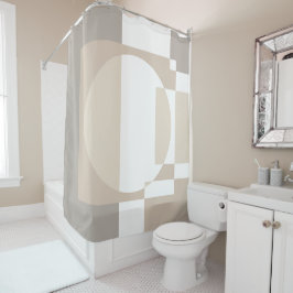 Cortina Para Box Soft Geometric Blocks – Simple and Sleek