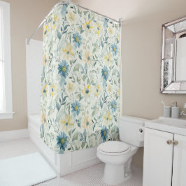 Cortina Para Box Soft Meadow Daisy Watercolor