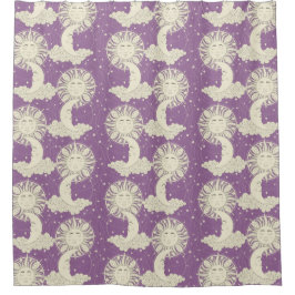 Cortina Para Box sonhos boêmios violeta