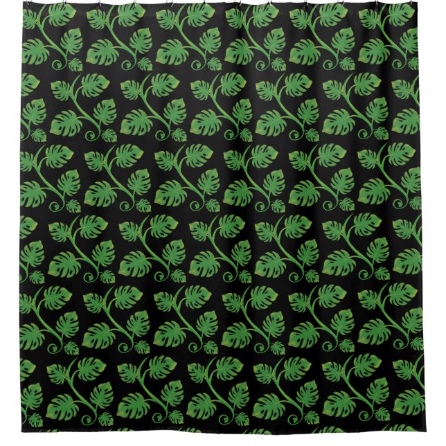 Cortina Para Box Sonhos da Floresta Tropical Vinha Philodendron (Frente)