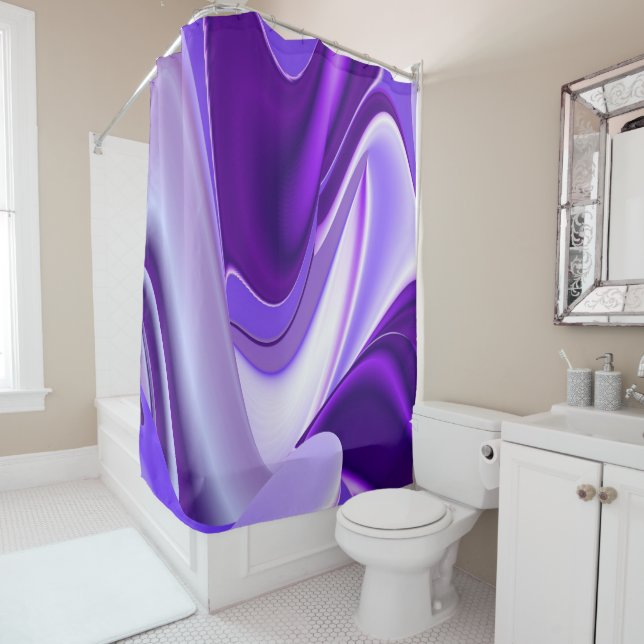 Cortina Para Box Sonhos de Arco-Íris de Flor Roxo (In Situ)