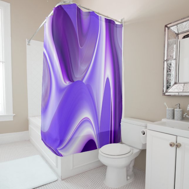 Cortina Para Box Sonhos de Arco-Íris de Flor Roxo (In Situ)